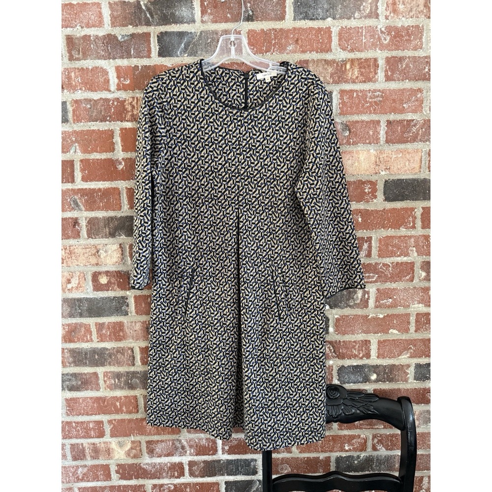Tyler Boe Kim Shift Dress M Tan Career Chic!!